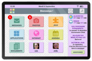 tablette tactile interface