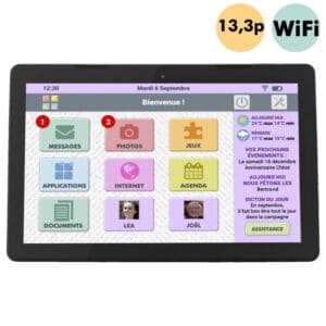 Facilotab XXL - WIFI - 32 Go - Tablette simplifiée pour seniors