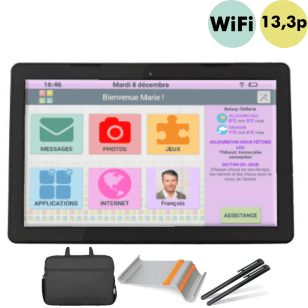 Pack Facilotab XXL - WIFI - 32 Go - Tablette simplifiée pour seniors