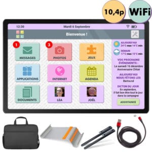 Pack Facilotab L Galaxy - WIFI - 32 Go - Tablette simplifiée pour seniors
