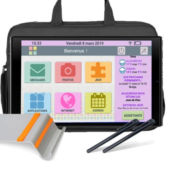 Pack Facilotab L Rubis - WIFI/4G - 64 Go - Tablette simplifiée pour seniors – Image 2