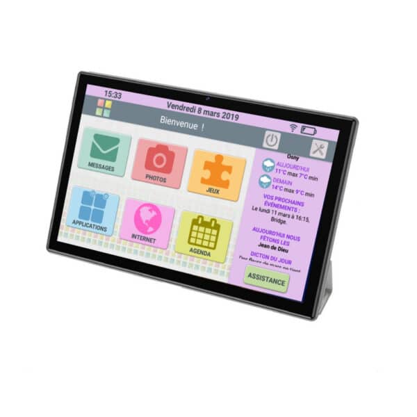 Pack Facilotab L Rubis - WIFI/4G - 64 Go - Tablette simplifiée pour seniors – Image 3