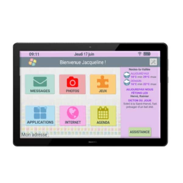 Pack Facilotab L Rubis - WIFI/4G - 64 Go - Tablette simplifiée pour seniors – Image 5