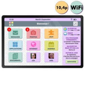 Facilotab L Galaxy - WIFI - 32 Go - Tablette simplifiée pour seniors