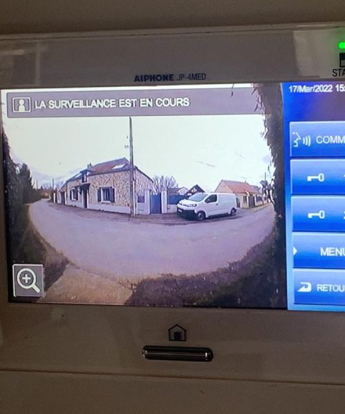 Caméra grand angle du visiophone